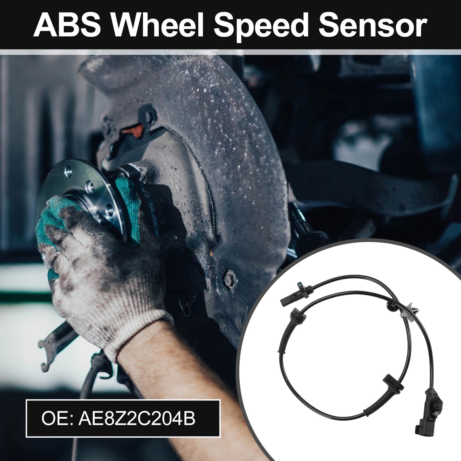 ABS Wheel Speed Sensor Front Left Replacement for Ford Fiesta (2014–2019)