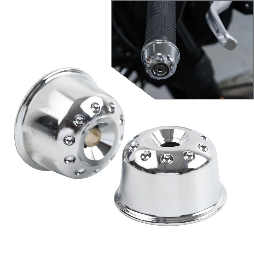 Silver CNC Handlebar End Caps Plugs for Svartpilen 125 200 250 401 (2021–2024)