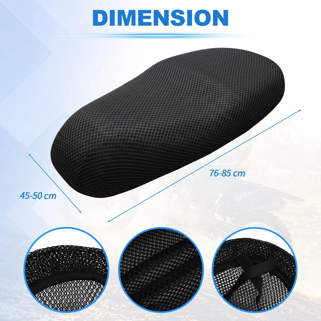 Motorcycle Seat Cushion for (76-85cm Length, 45-50cm Width)