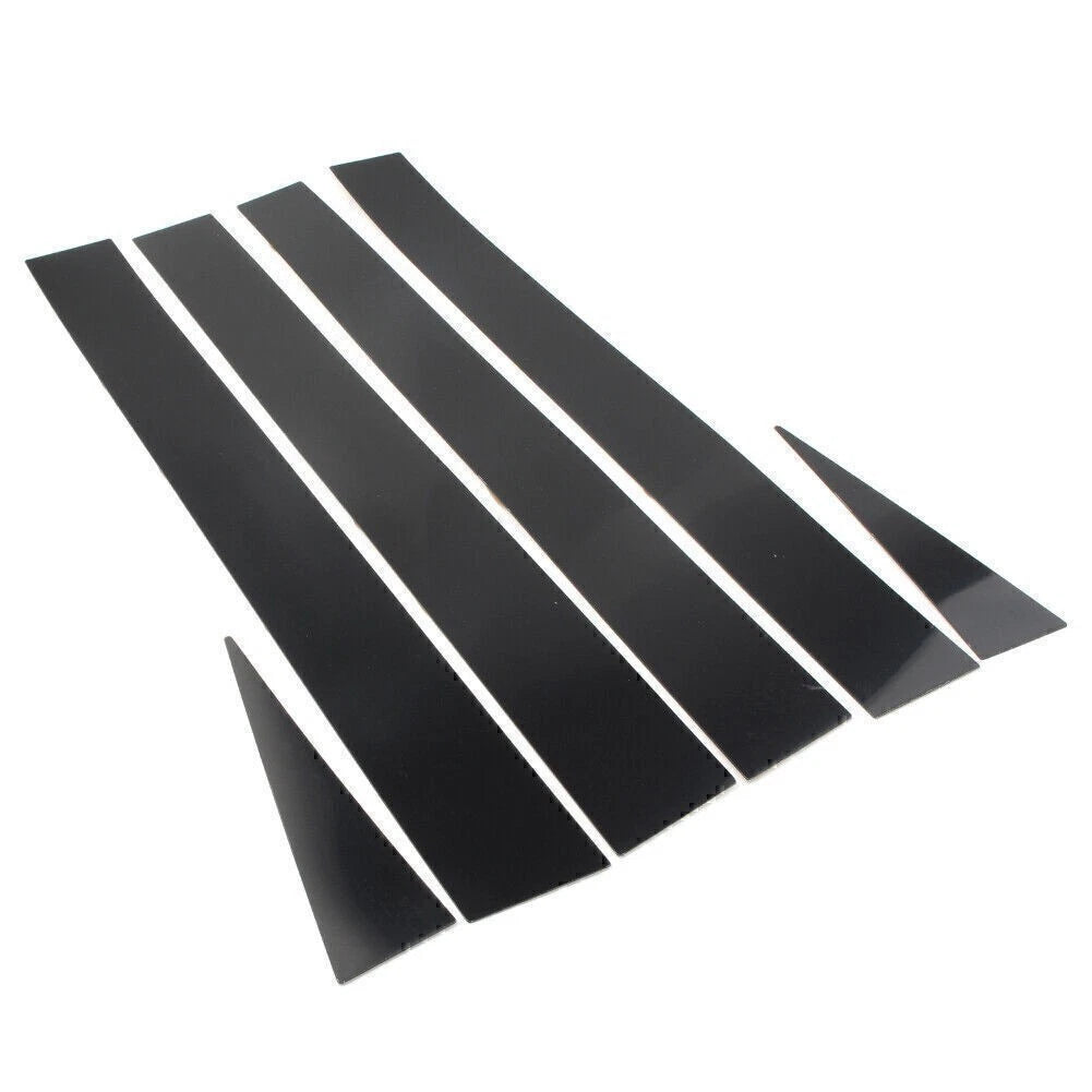 Set of 4 Pillar Post Door Panel Covers for Toyota Sienna (2004–2010) Black