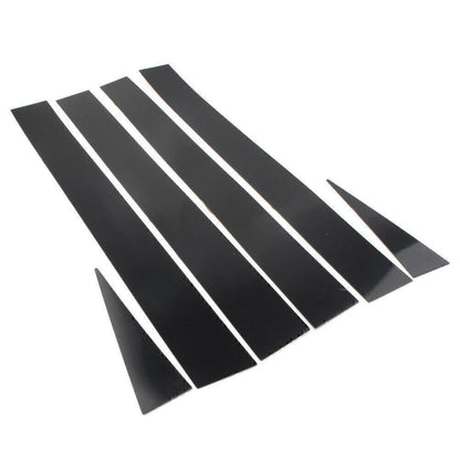Set of 4 Pillar Post Door Panel Covers for Toyota Sienna (2004–2010) Black