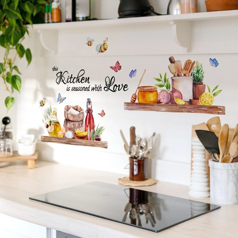 Removable PVC Wall Decal for Kitchen & Dining Area