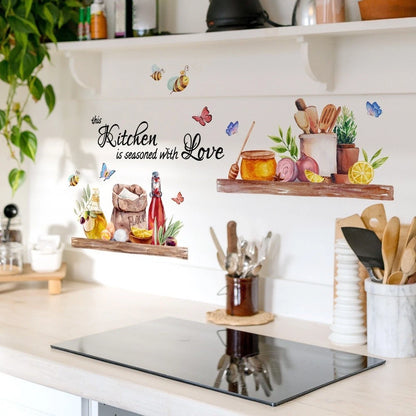 Removable PVC Wall Decal for Kitchen & Dining Area