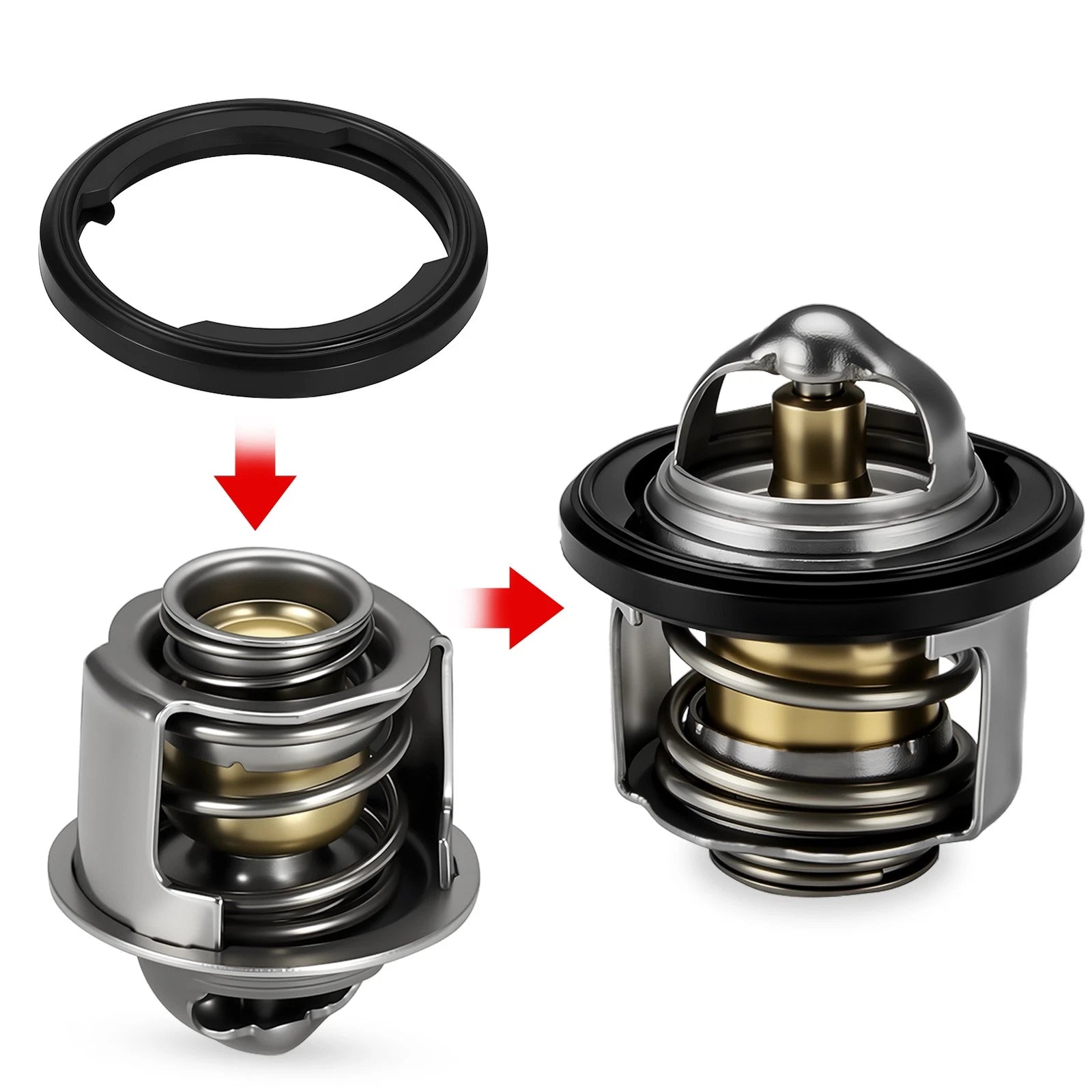 Thermostat & Gasket for Honda Elite 150 250 CH150 CH250 Helix 250 (1987–2007) 19300-KM1-003