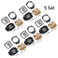 Set of 5 Carburetor Gasket Repair Parts for Stihl 038, Wacker BH23, Tillotson RK-1HE