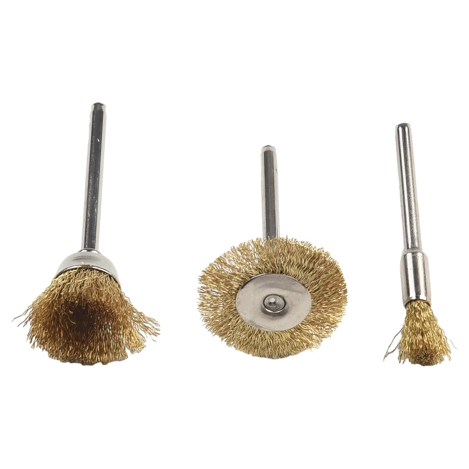 3X Copper Wire Wheel Cup Brushes for Rotary Tools
