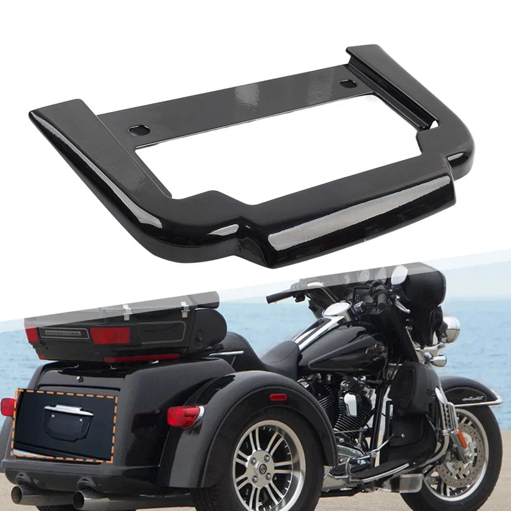 Black Rear License Plate Frame Mount for Harley Tri Glide Ultra Classic (2011–2023)