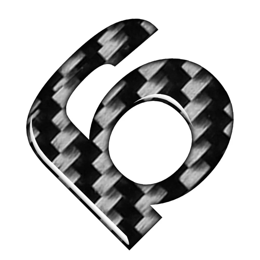 Lowercase Alphabet Letter Decals for Car Badge Emblem (Universal)