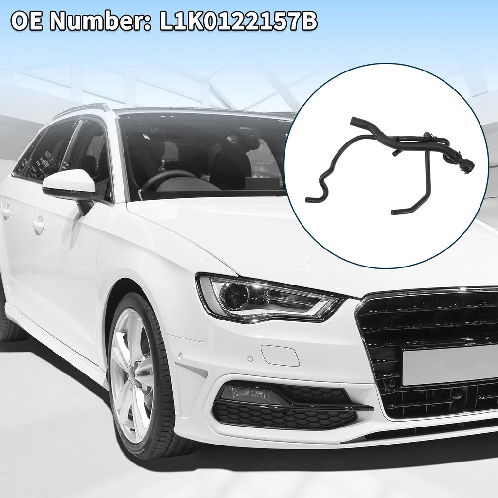 Radiator Coolant Hose Pipe Replacement for Audi A3 (2003–2013) Rubber Black