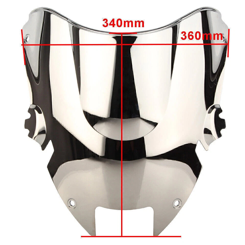 Motorcycle Windshield for Honda Super Hawk 1000 VTR1000F (1997–2005) Silver