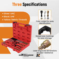48Pc Tap Die Kit for Metric SAE UNC UNF (M6-M14)