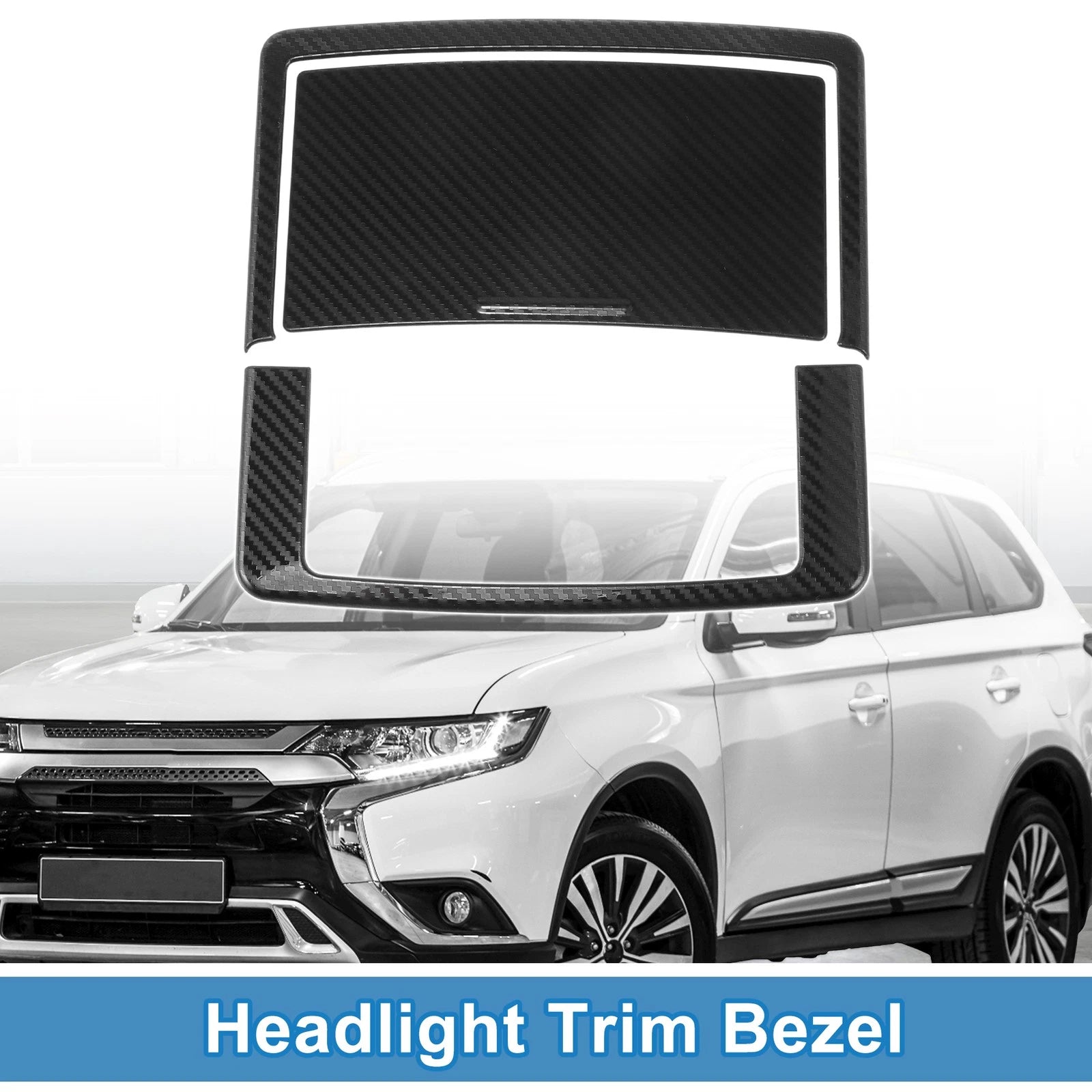 Front Headlight Trim Bezel Set for Mitsubishi Outlander (2022–2024)