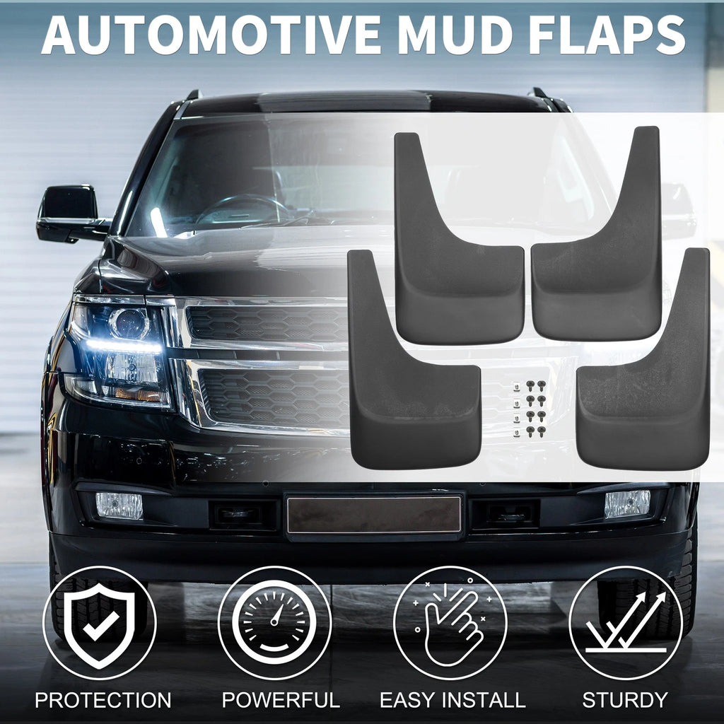 Mud Flaps Splash Guards Front Set for Chevrolet Tahoe Suburban Silverado (2007–2023)