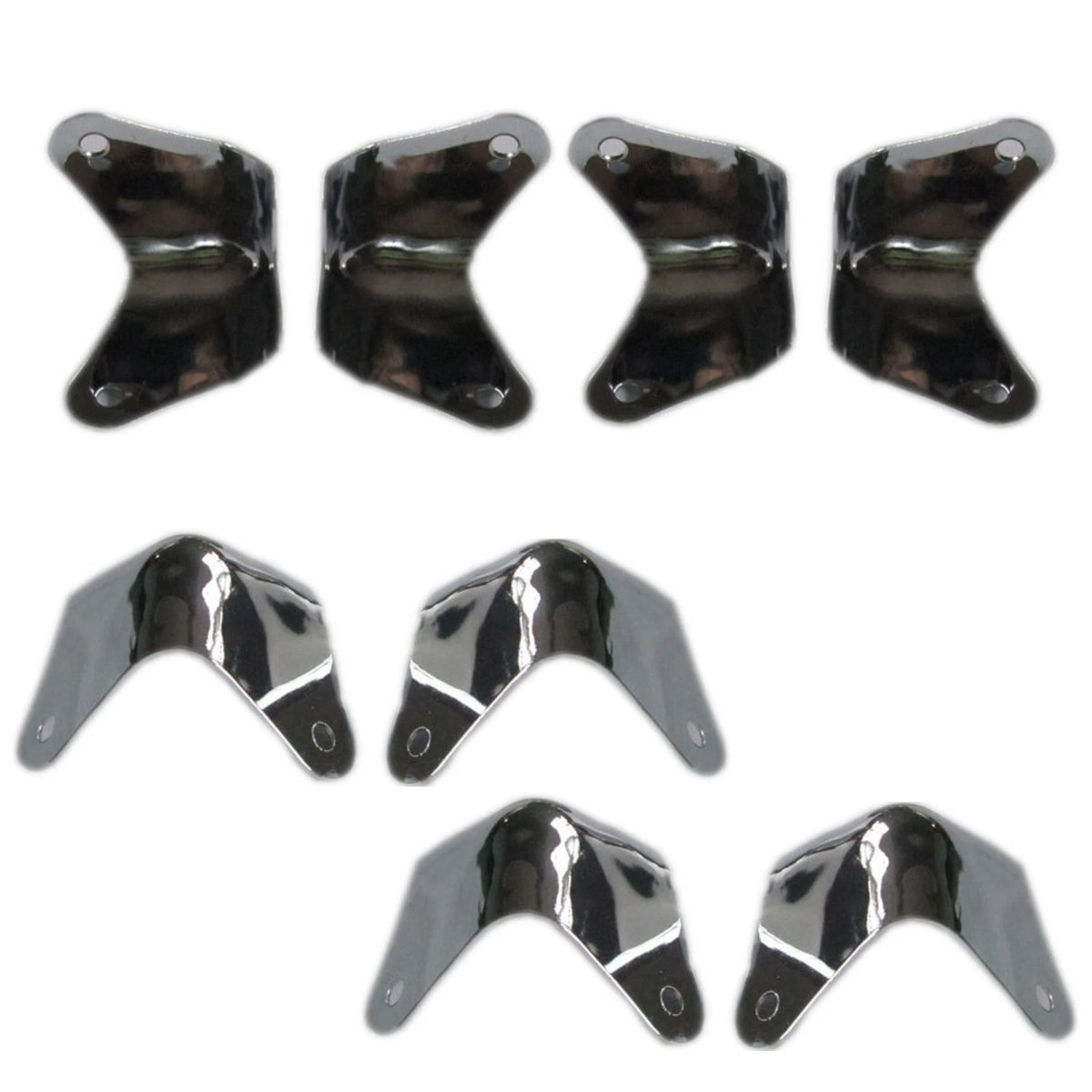 8 Pack Metal 2 Leg Cabinet Corners for Fender Amplifier (Fits )