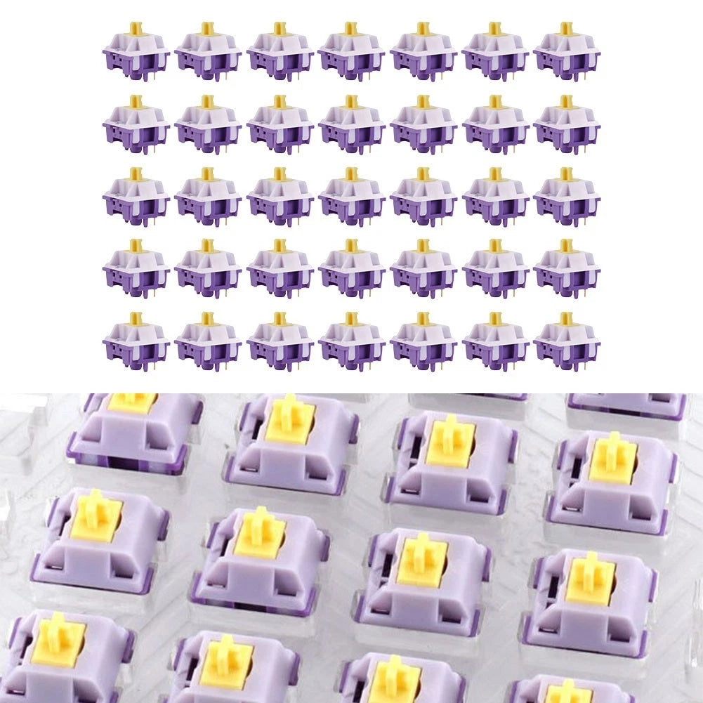 35pcs Mechanical Keyboard Linear Switch 5 Pin for Custom Keyboards
