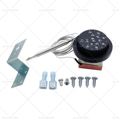 12V Adjustable Fan Thermostat Kit for AU Vehicles (0-120°C)