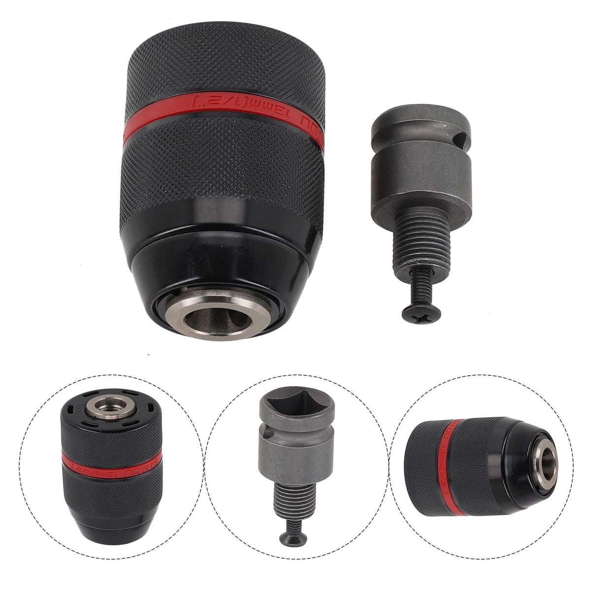 Adaptor for Hammer Drill Impact Driver Heavy Duty Hex Shank/SDS/Socket