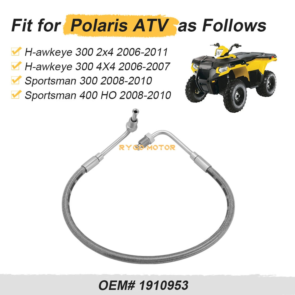 Rear Brake Line Hose for Polaris Sportsman 300 400 4x4 (2008–2010) 1910953