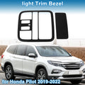 Front Row Headlight Trim Bezel for Honda Pilot (2019–2020) 2 Matte Black