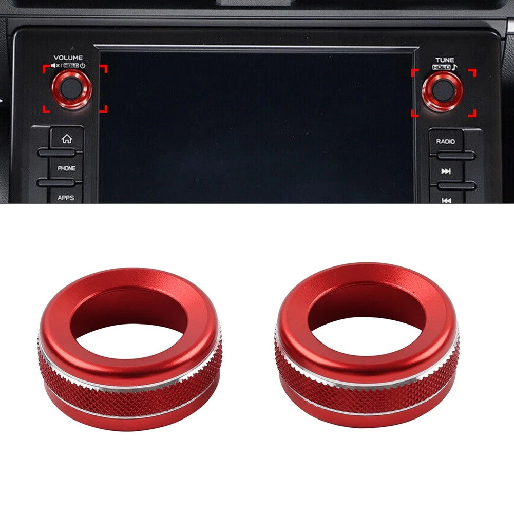 Center Console Volume Switch Button Ring for Toyota GR86 (2021–2024) Red