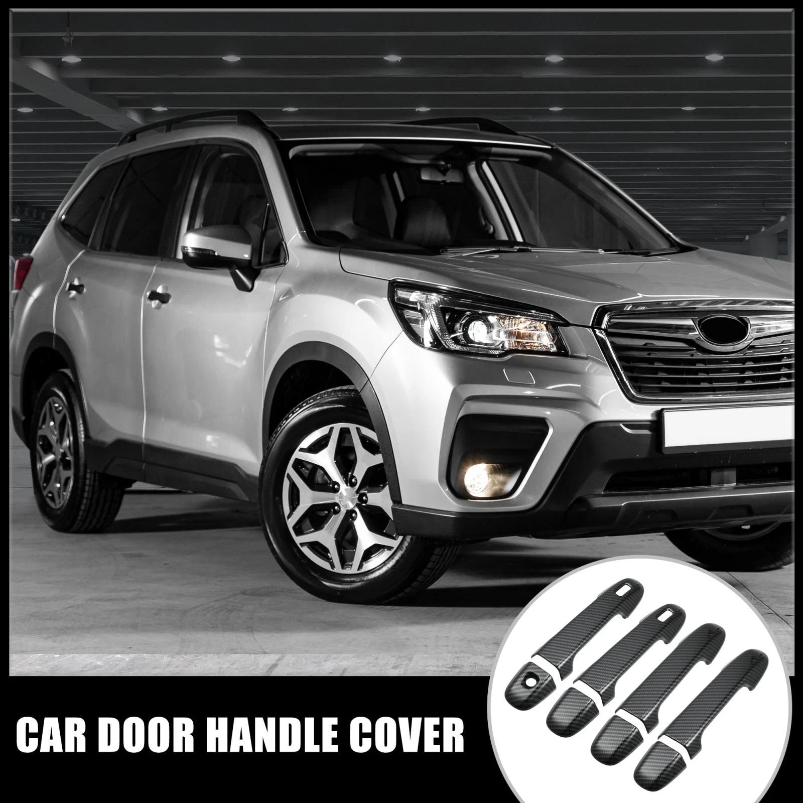 Door Handle Cover Trims Front Set with Keyless Hole for Subaru Forester (2014–2018)