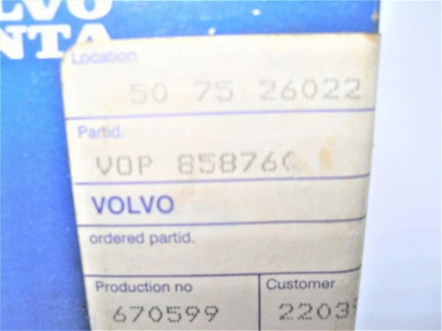 Wet Exhaust System Microswitch for Volvo Penta (OEM 858760)
