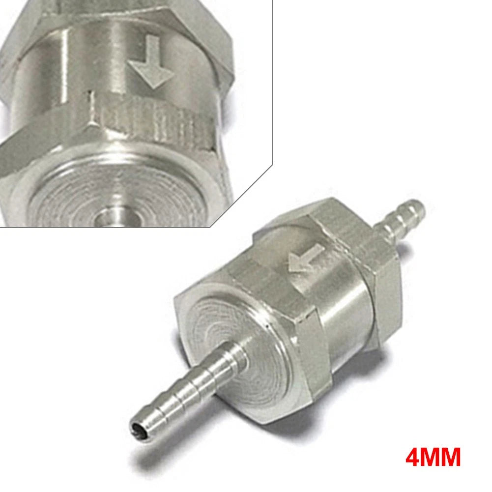 1 Pcs One Way Check Valve Non Return Inline for Gas or Diesel fuel 4mm