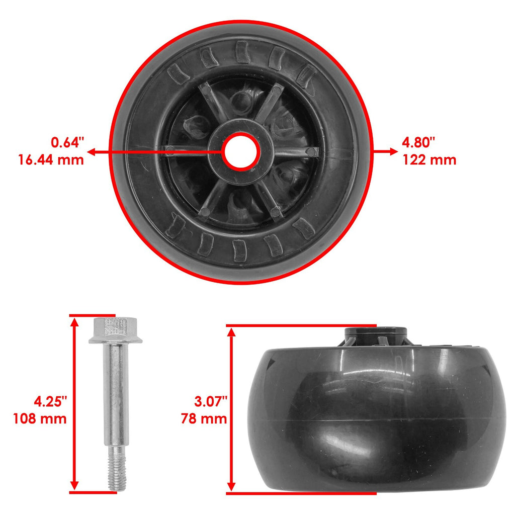 Caltric Deck Wheel Replacement for Bad Boy ZT Elite 48 (2013–2025)
