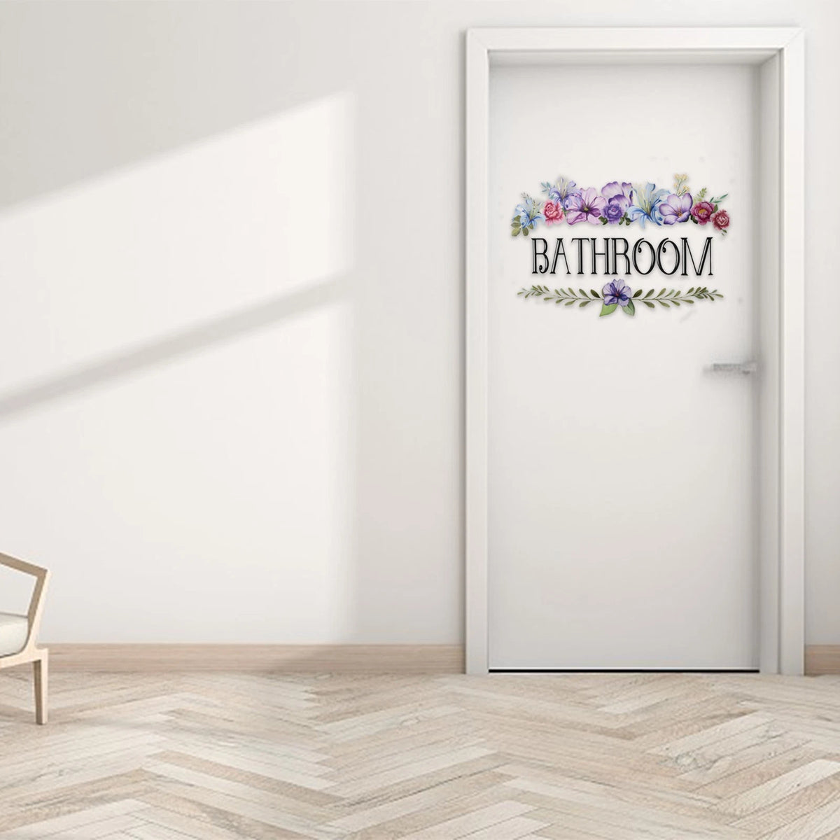 Waterproof Vinyl Wall Sticker for Bathroom Toilet Decoration