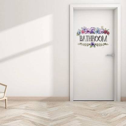 Waterproof Vinyl Wall Sticker for Bathroom Toilet Decoration