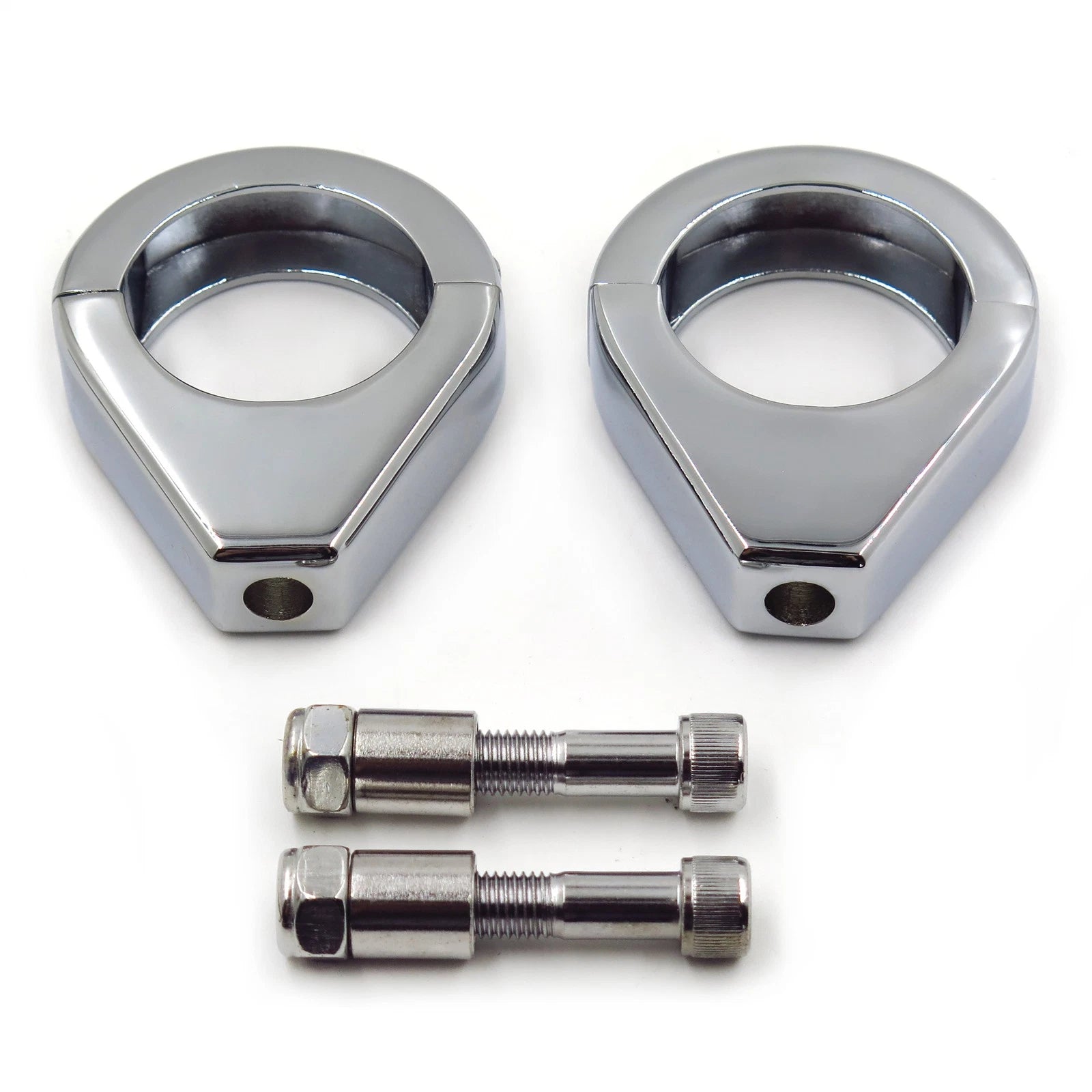 Turn Signal Indicator Relocation Fork Clamp Kit for Harley (39mm/41mm/49mm)