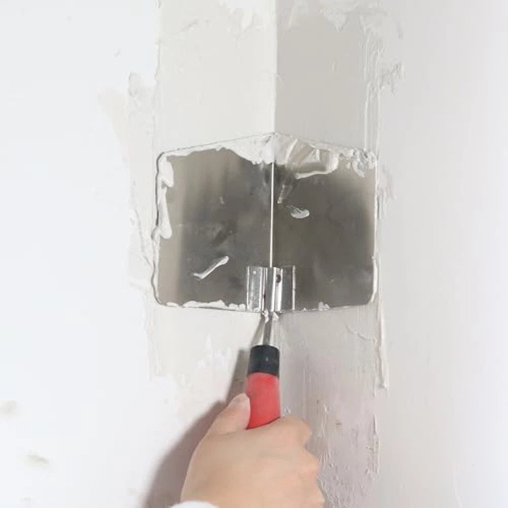 Stainless Steel Corner Trowel for Cement and Drywall Finishes