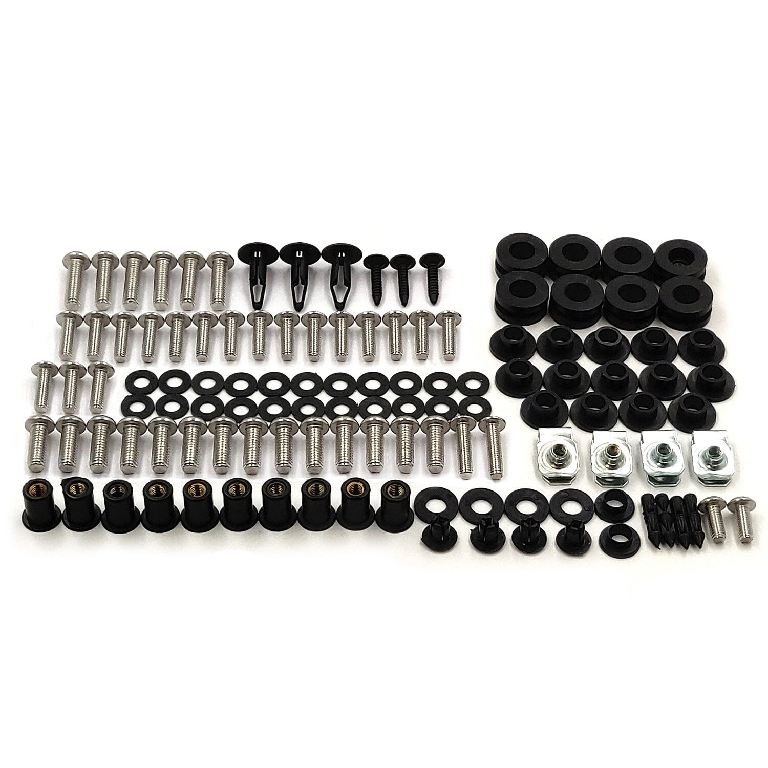 Complete Fairing Bolt Kit for Kawasaki Ninja 250 EX250R (2008–2012)