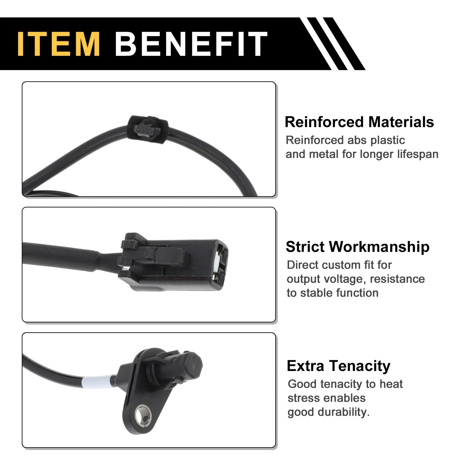 ABS Wheel Speed Sensor Front Left Replacement for Hyundai Verna (2004–2015)