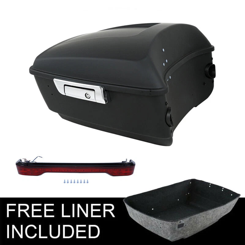 Matte Black King Trunk Brake Tail Light for Harley Electra Glide (2014–2026)