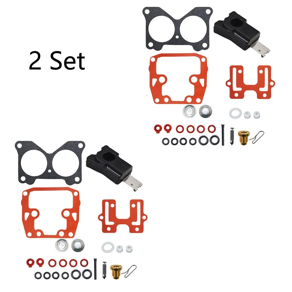 Set of 2 Carburetor Carb Kit for Johnson Evinrude (0439076, 439076, 435443)