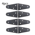 Set of 4 Black Oval Hinges for Toolbox Cabinet Door