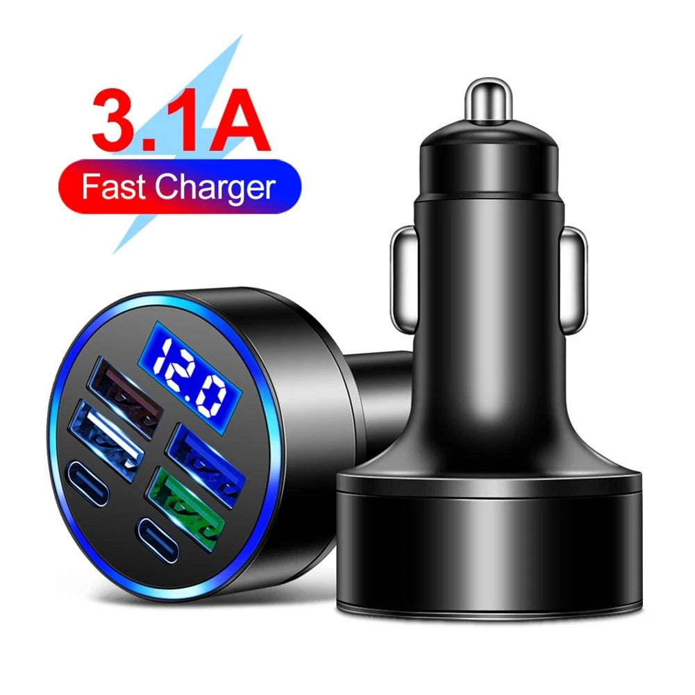 Type C Car Charger for QC Fast Charging (No Scratches)