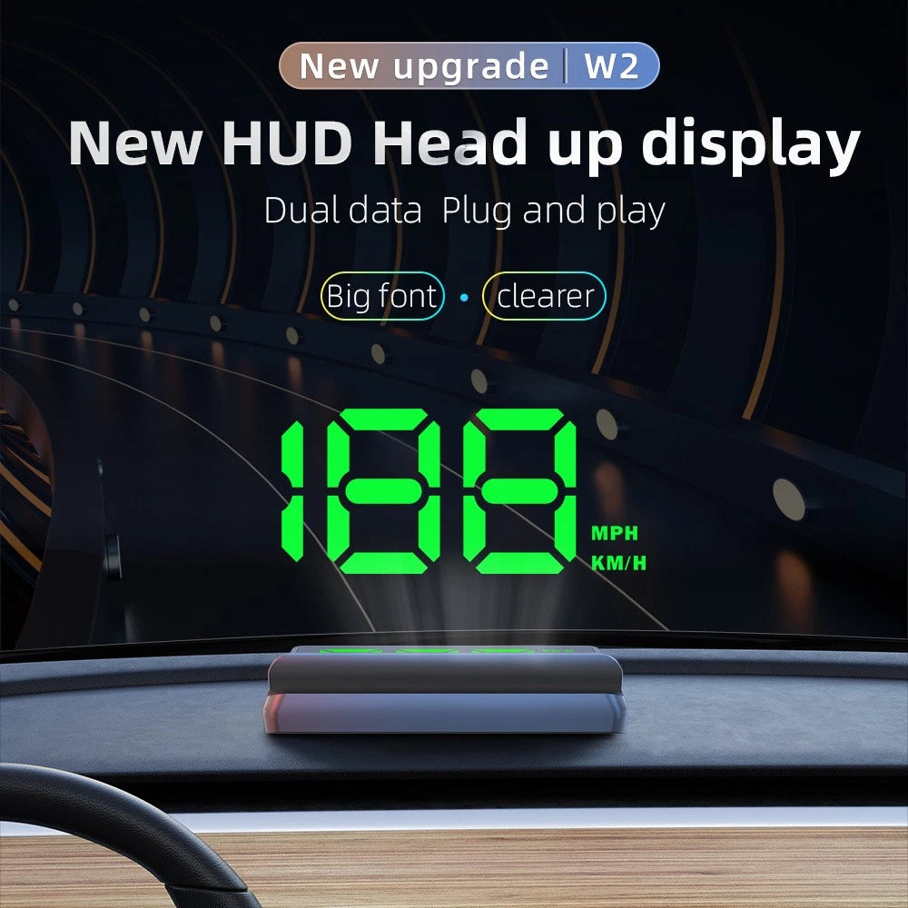 Universal Digital Speedometer Car Truck HUD Head Up Display Odometer MPH KMH