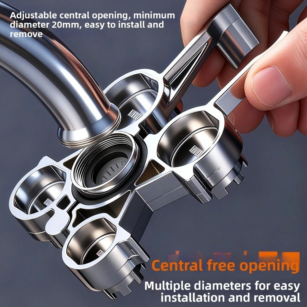 12-in-1 Multi-Purpose Faucet Wrench for Sinks