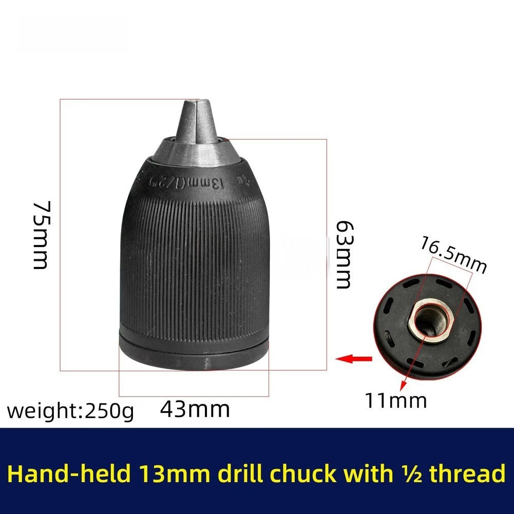 13mm Hand Tight Drill Chuck for Cordless Drills (1/2 Inch Thread)