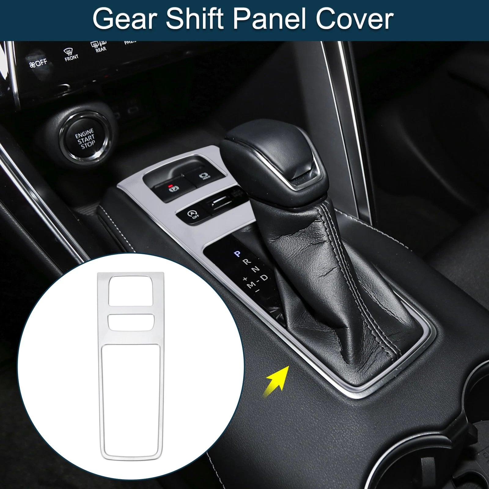 Chrome Gear Shift Panel Cover for Toyota Harrier (80 Series)