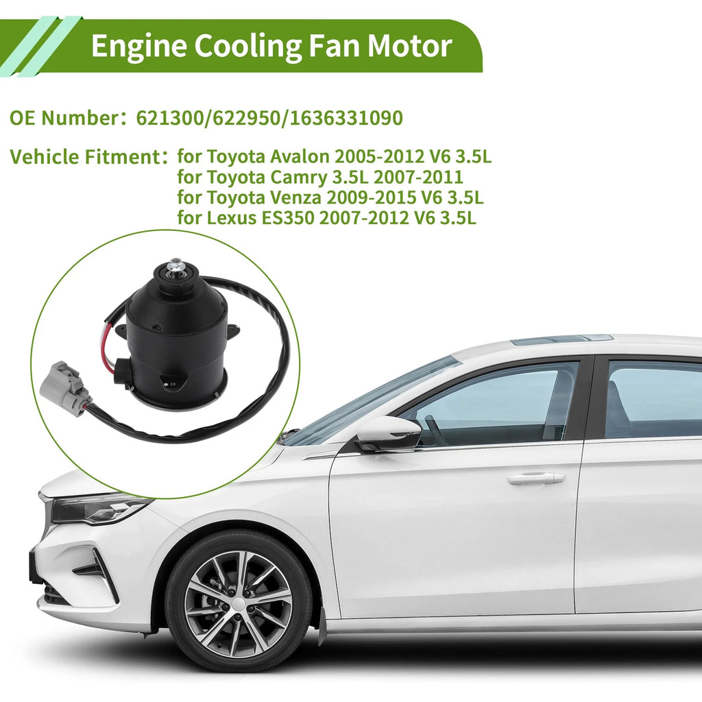 Radiator Fan Motor Replacement for Toyota Avalon V6 3.5L (2005–2012)