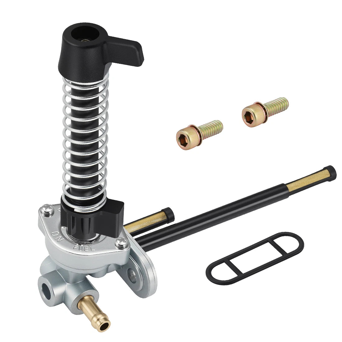 Aluminum Fuel Valve Petcock + Lever Extension Kit for Polaris Big Boss