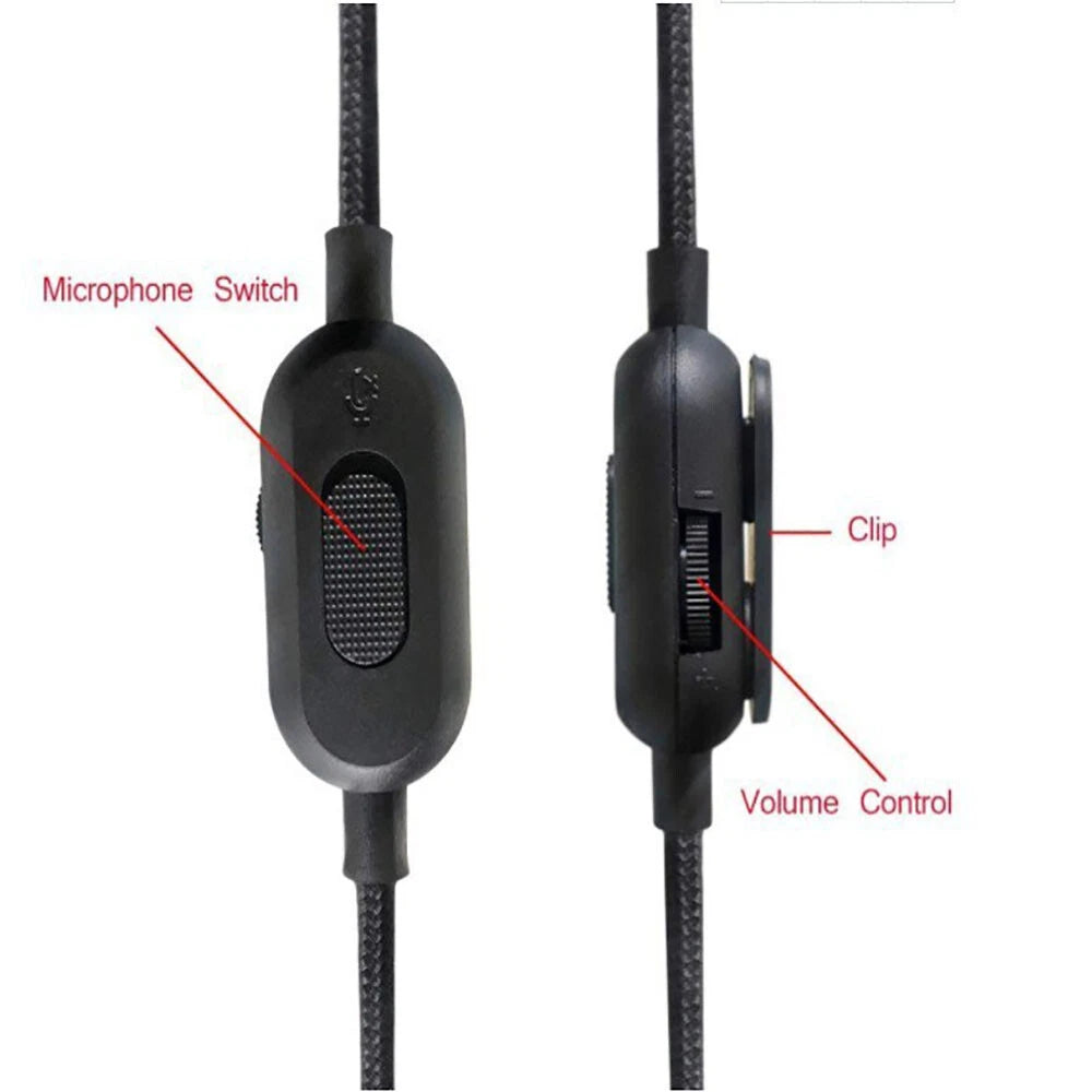 2m Audio Cable for Logitech G Pro G Pro X G433 G233