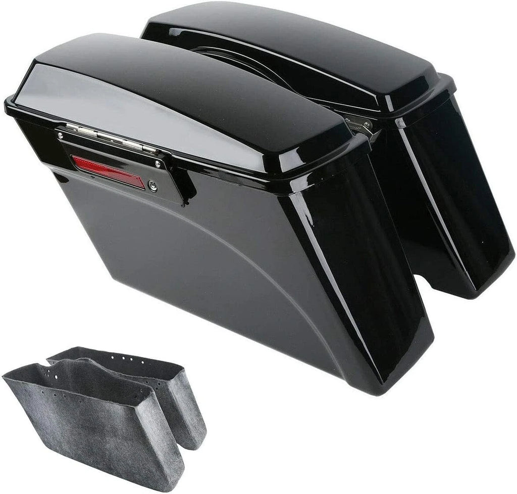 Hard Saddlebags & Conversion Brackets for Harley Dyna Fat Bob Super Glide (2008–2017)