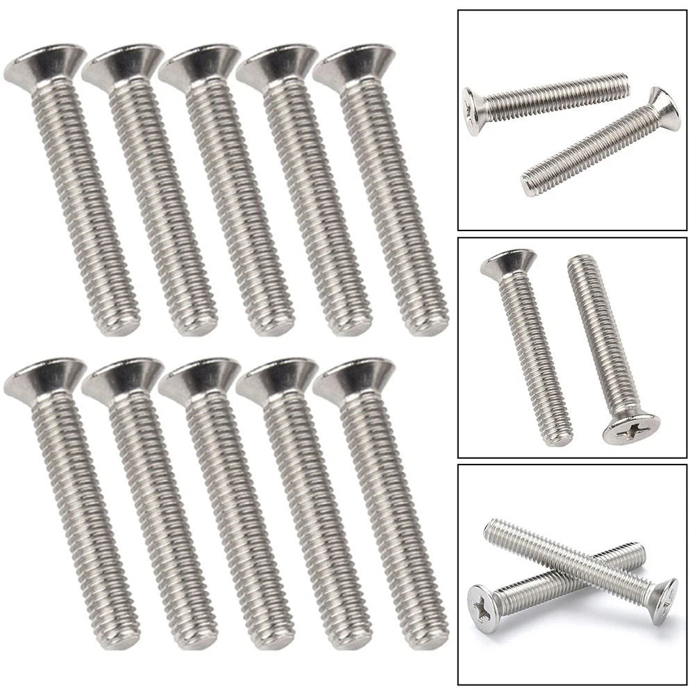 Stainless Steel Countersunk Screws for Reliable Fastening (Choose Your Size)