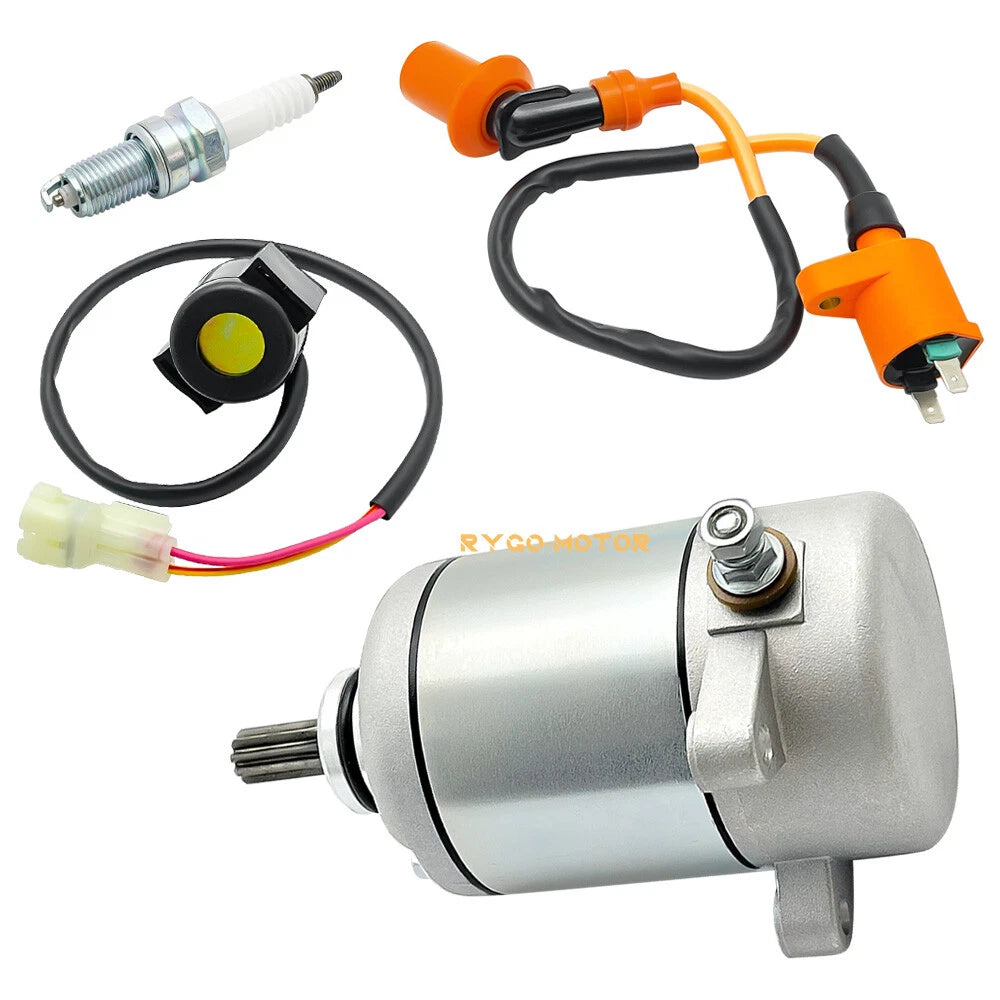 Starter & Relay Solenoid for Honda Recon 250 TRX250TE TRX250TM (2005–2022)