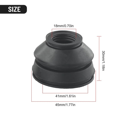 2 X Black Dust Boot Rubber Track Rod End And Ball Joint Boots Kits Set