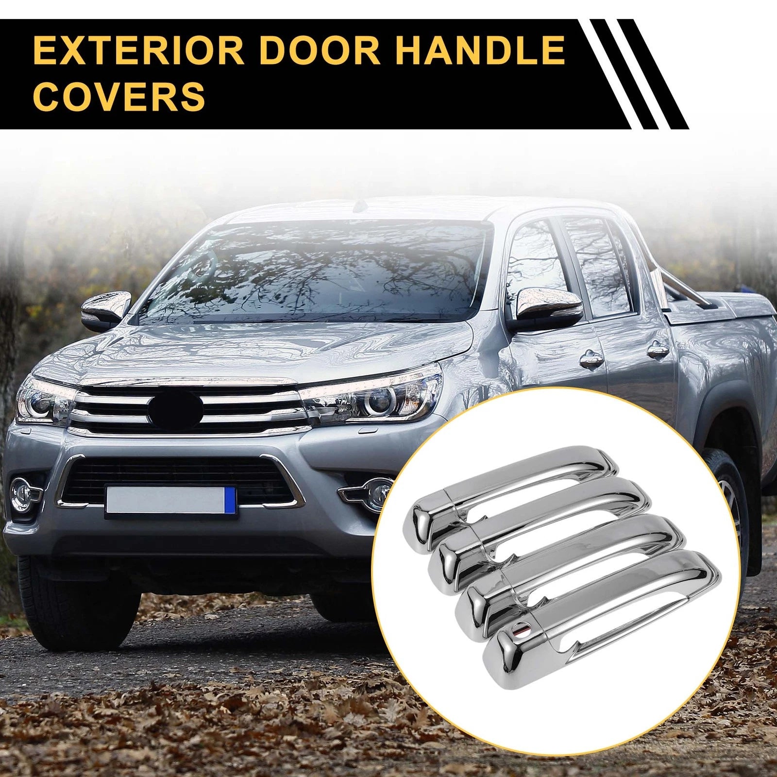 Car Door Handle Protector Set for Dodge Ram 1500 (2009–2018)